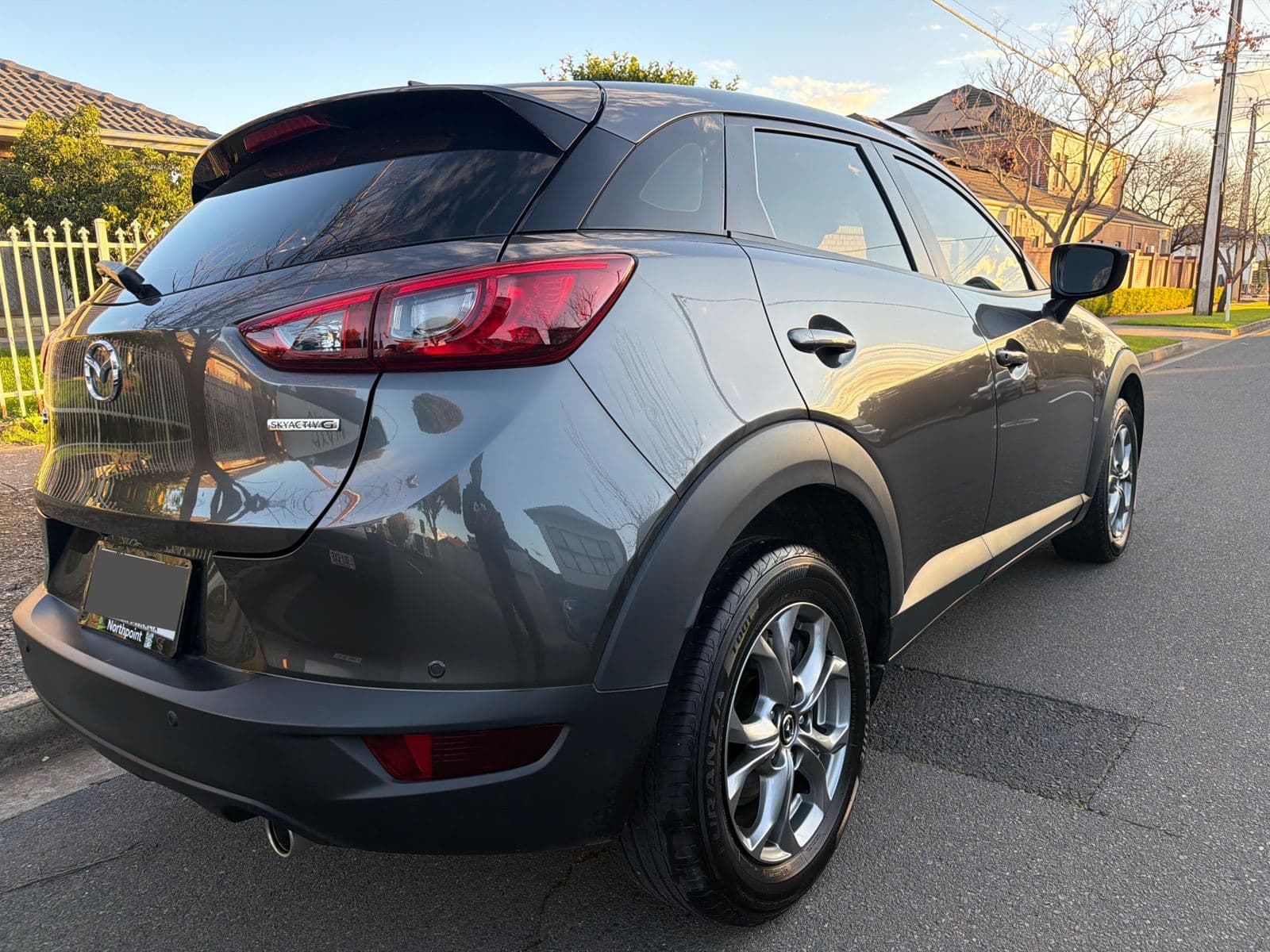 Mazda CX-3 rear after a full exterior detail