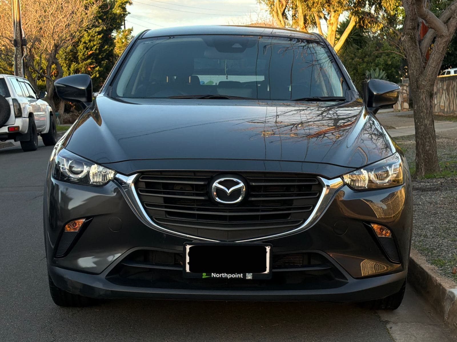 Mazda CX-3 washed and detailed at dusk
