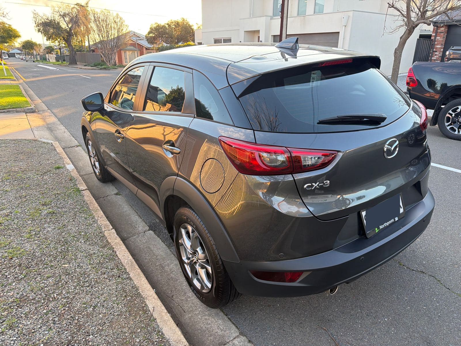 Mazda CX-3 kerbside after exterior detail