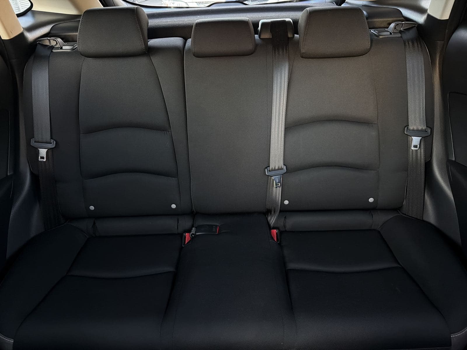 Rear seats spotless after interior detail