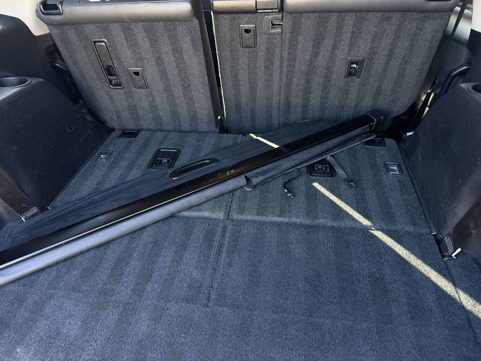 Prado boot area cleaned