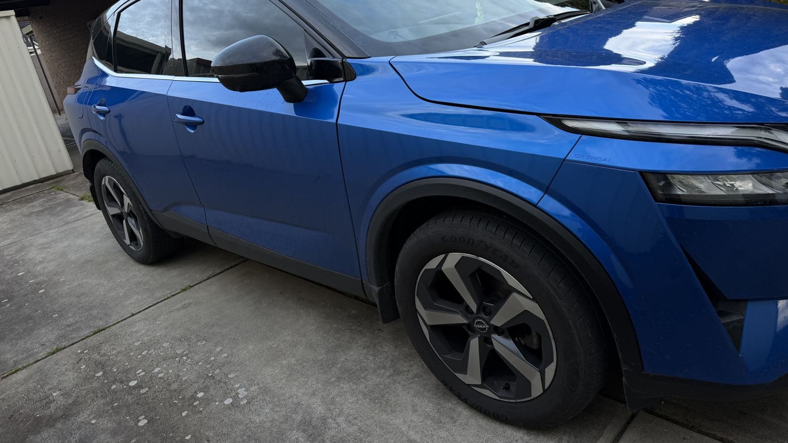 Nissan SUV after an exterior wash