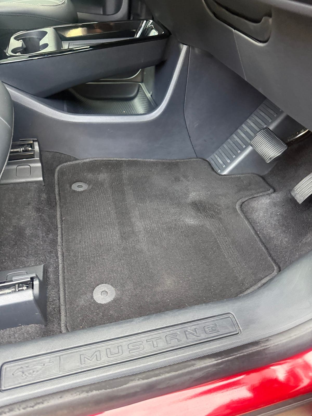After: Mach-E floor mats steam cleaned
