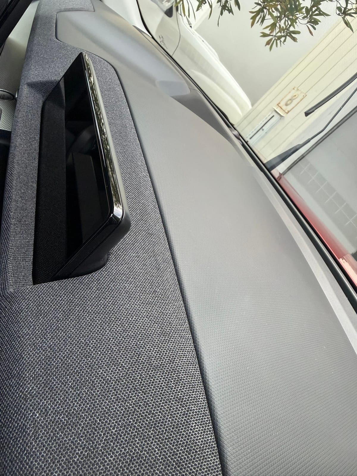 Mach-E dashboard wiped down and dust-free