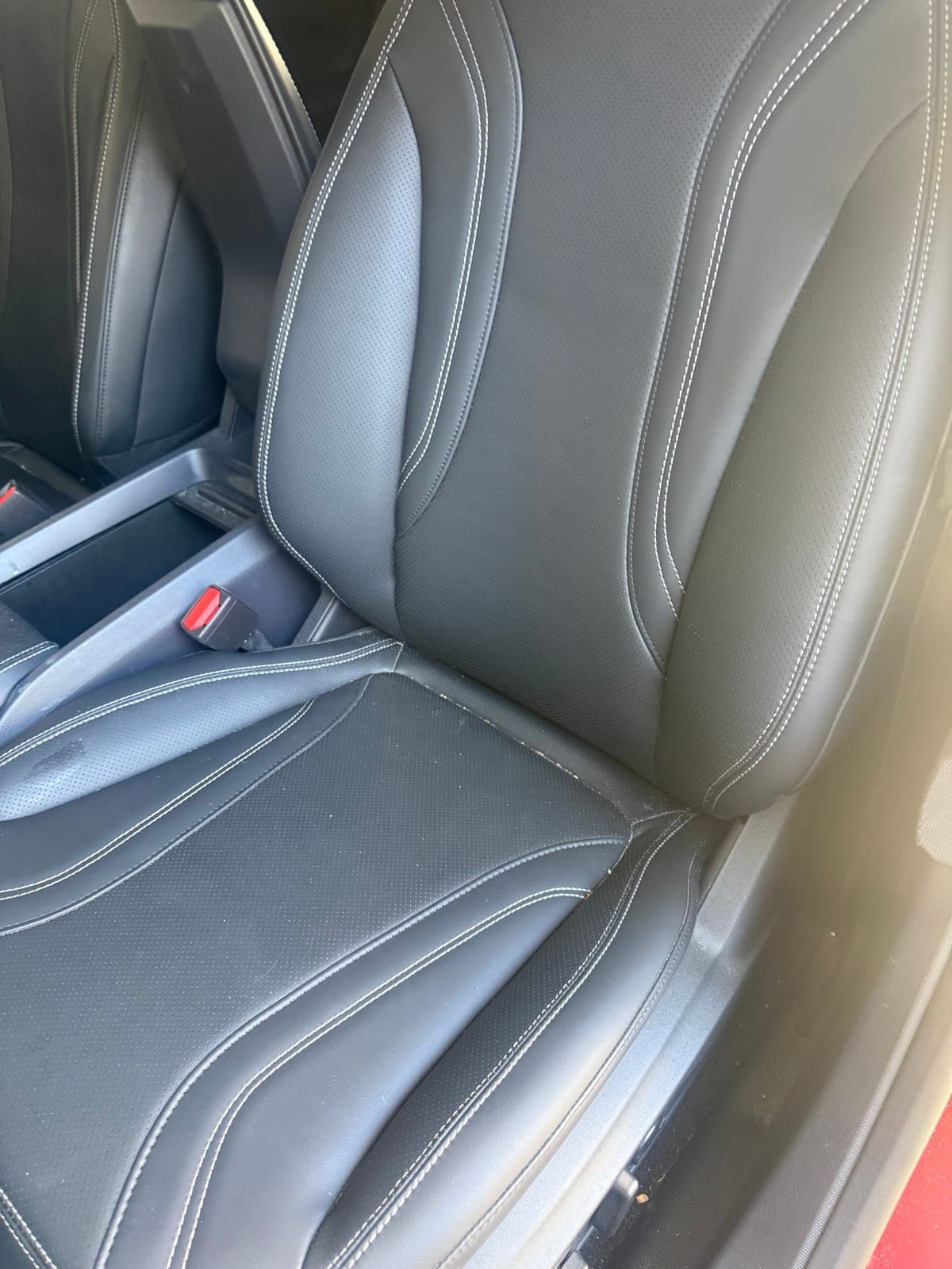 Mustang Mach-E leather seats cleaned and conditioned