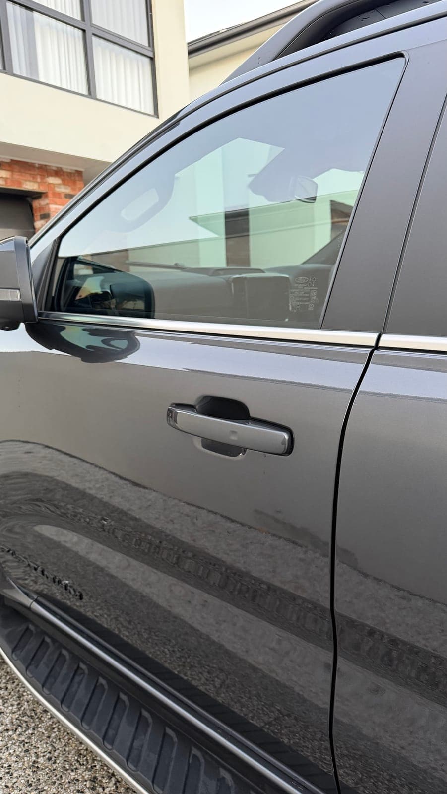 Ranger Platinum paintwork gloss up close after detailing