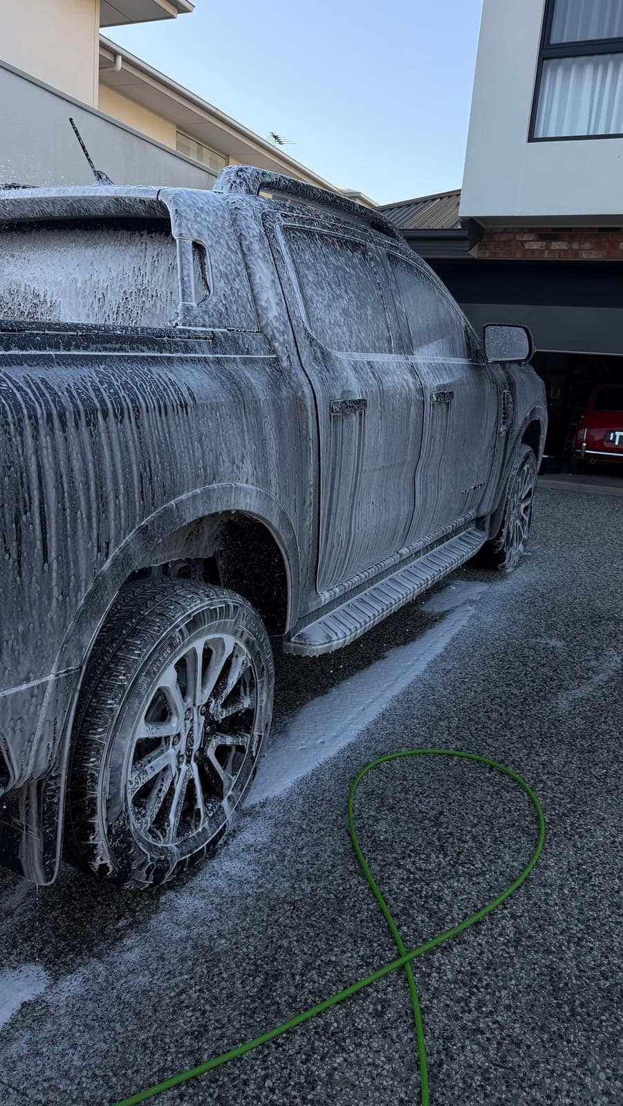 Snow foam wash on a Ford Ranger Platinum